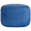 VEVOR Bean Bag Chair, Round BeanBag Chair with Removable & Washable Cover for Adult, Dutch Velvet & High-Density Foam Filling Adult Bean Bag with Handle and Side Pocket for Living Room, Bedroom, Blue