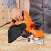VEVOR Electric Hand Planer, 3-1/4-Inch Cut Width, 7-Amp 14500 RPM Corded Power Handheld Planer for Wood, with Adjustable Cut Depth, 2 Blades, for Woodworking Wood Chamfer DIY Smooth Finish Carpentry