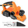 VEVOR Electric Hand Planer, 3-1/4-Inch Cut Width, 7-Amp 14500 RPM Corded Power Handheld Planer for Wood, with Adjustable Cut Depth, 2 Blades, for Woodworking Wood Chamfer DIY Smooth Finish Carpentry