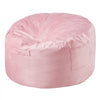 VEVOR Bean Bag Chair, 3 feet Round Bean Bag Chair with Removable and Washable Cover, 25D Memory Foam Filled with Soft and Smooth Dutch Velvet, Bean Bag for Bedroom or Playroom, Pink