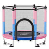 VEVOR 55" Trampoline for Kids, 4.6 FT Toddler Mini Trampoline, 132 lbs Capacity Indoor Outdoor Play Toys with Enclosure Net, Swing, and Basketball Hoop, Christmas Toys Birthday Gifts for Girls Boys