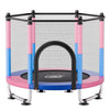 VEVOR 55" Trampoline for Kids, 4.6 FT Toddler Mini Trampoline, 132 lbs Capacity Indoor Outdoor Play Toys with Enclosure Net, Swing, and Basketball Hoop, Christmas Toys Birthday Gifts for Girls Boys