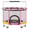 VEVOR 60" Trampoline for Kids, 5 FT Toddler Mini Trampoline, 132 lbs Indoor Outdoor Play Toys with Enclosure Net and Adjustable Gymnastics Bar, Christmas Toys Birthday Gifts for Girls Boys
