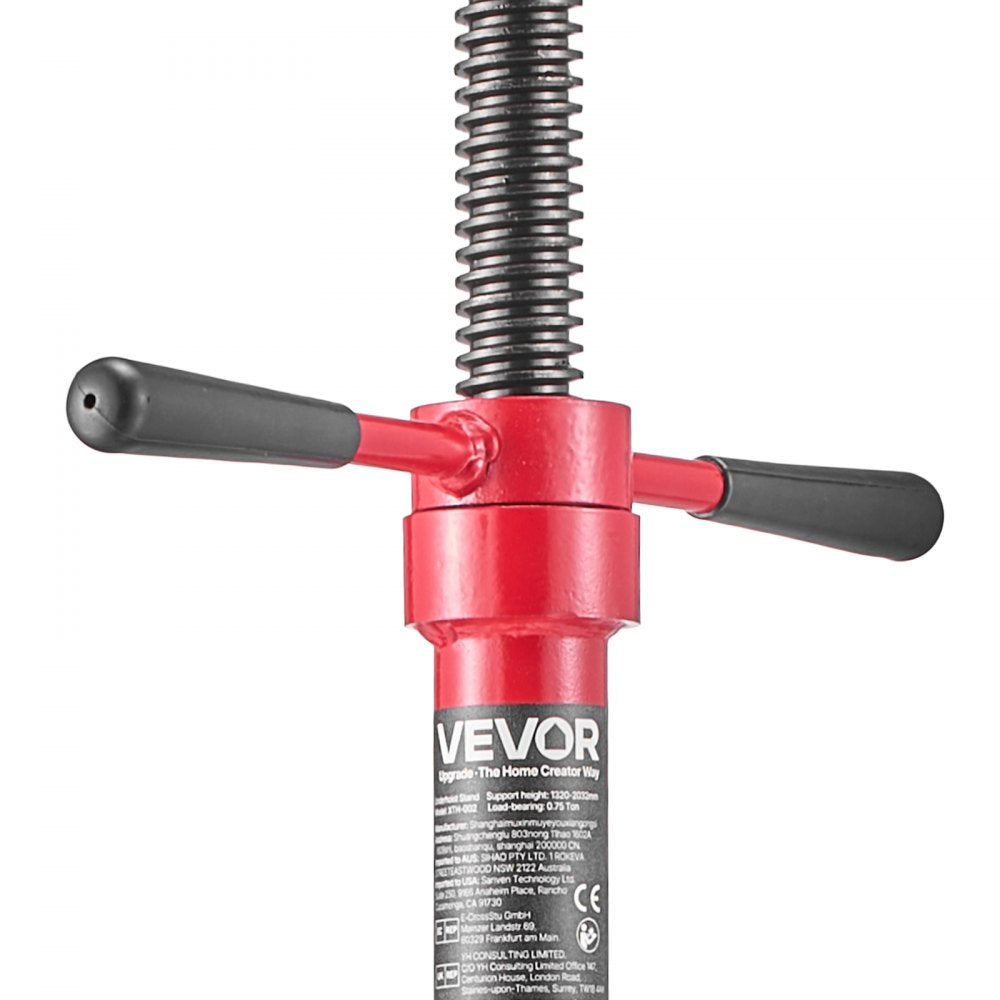 VEVOR Underhoist Support Stand, 3/4 Ton (1653 lbs) Capacity Under Hoist Jack Stand with Two Wheels, Lifting from 51.97" to 80", Bearing Mounted Spin Handle, Foot Pedal, Support Vehicle Components