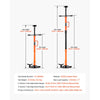 VEVOR Underhoist Support Stand, 1 Ton (2204 lbs) Capacity Under Hoist Jack Stand with Handle, Adjustable Height, Bearing Mounted Spin Handle, Self-Locking Threaded Screw, Support Vehicle Components
