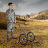 VEVOR Deer Cart, 500 LBS Capacity Folding Game Cart, Deer Cart Game Hauler with 17" Big Rubber Wheel & Ergonomic Handle, Heavy-Duty Game Cart Accessories, Utility Gear Dolly for Hunting Fishing Hiking