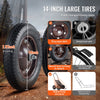 VEVOR Deer Cart, 500 LBS Capacity Folding Game Cart, Deer Cart Game Hauler with 4 Big Wheels & Ergonomic Handle, Heavy-Duty Game Cart Accessories, Utility Gear Dolly for Hunting Fishing Hiking