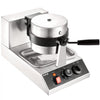 VEVOR Commercial Waffle Maker, 1 Piece per Batch, 1300W Round Waffle Iron, Non-Stick Waffle Baker Machine with 122-572℉ / 50-300℃ Temp Range Teflon-Coated Baking Pans Stainless Steel Body, 120V