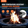 VEVOR Fire Pit Ring, 44-Inch Outer/39-Inch Inner Diameter, 10inch Height 2.5mm Thick Fire Pit Insert, Heavy Duty Carbon Steel Liner DIY Campfire Ring above or In-Ground, for Outdoor Camping, Bonfires