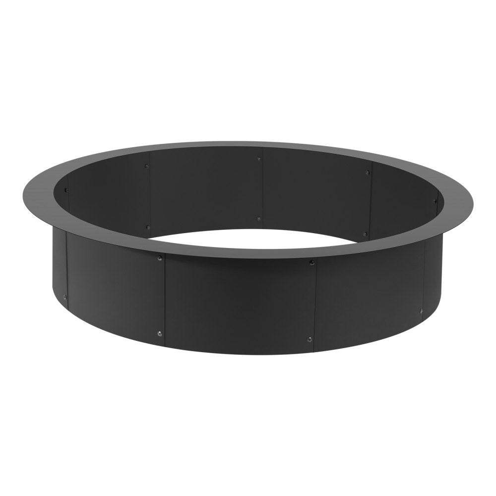 VEVOR Fire Pit Ring, 44-Inch Outer/39-Inch Inner Diameter, 10inch Height 2.5mm Thick Fire Pit Insert, Heavy Duty Carbon Steel Liner DIY Campfire Ring above or In-Ground, for Outdoor Camping, Bonfires