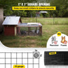 VEVOR Hardware Cloth, 36" x 50' & 1"x1" Mesh Size, Galvanized Steel Vinyl Coated 16 Gauge Chicken Wire Fencing with A Cutting Plier & A Pair of Fabric Gloves, for Garden Fencing & Pet Enclosures,