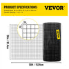 VEVOR Hardware Cloth, 36" x 50' & 1"x1" Mesh Size, Galvanized Steel Vinyl Coated 16 Gauge Chicken Wire Fencing with A Cutting Plier & A Pair of Fabric Gloves, for Garden Fencing & Pet Enclosures,
