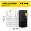 VEVOR Hardware Cloth, 48\" x 50\' & 1\"x1\" Mesh Size, Galvanized Steel Vinyl Coated 16 Gauge Chicken Wire Fencing with A Cutting Plier & A Pair of Fabric Gloves, for Garden Fencing & Pet Enclosures,