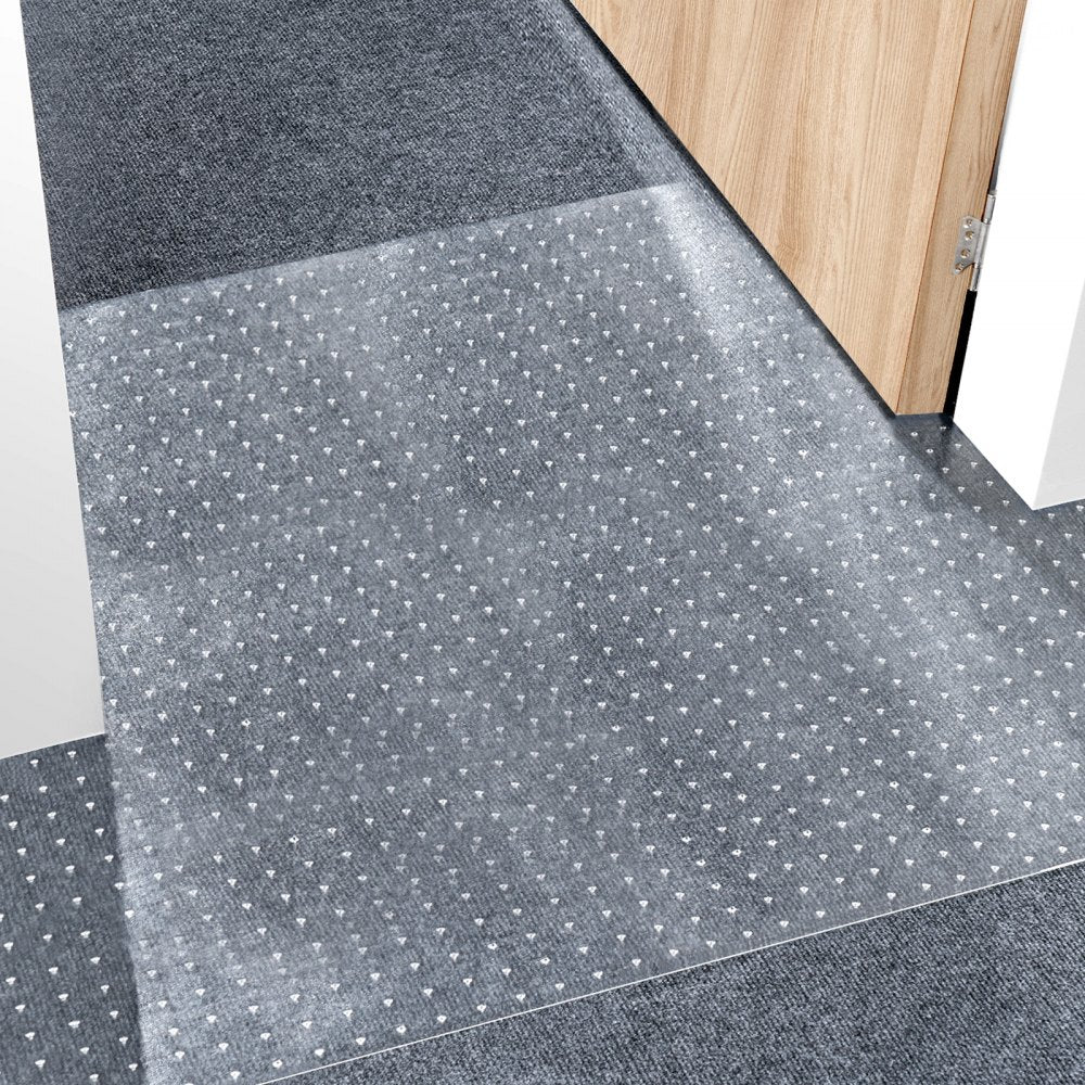 VEVOR Carpet Protector for Pets, 24" x 12' PVC Scratch-Proof Cat Carpet Protector for Doorway, Anti-Slip Cat Scratch Protector Mat, Easy to Cut Plastic Carpet Scratch Stopper, Cat Scratch Guard Carpet