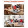 VEVOR Circular Saw Blade Sharpener, 140W 3800RPM Electric Saw Blade Sharpening Machine with 4" Ceramic & Diamond Grinding Wheels - Fits 3.5" to 15.7" Diameter Circular Saw Blades