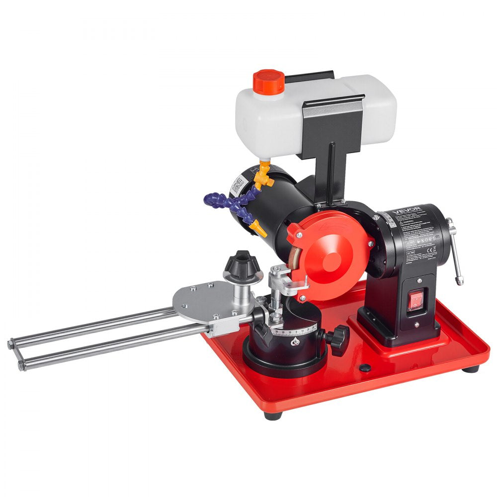 VEVOR Circular Saw Blade Sharpener with Water Tank, 370W 3590RPM Rotary Angle Mill Grinder, Water Injection Sharpening Machine with 5" Grinding Wheel - Fits Φ3.2" to Φ27.5" Circular Saw Blades