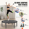 VEVOR Foldable Mini Trampoline, 36 Inch Fitness Rebounder, Max Load 220 lbs Exercise Trampoline, Stable & Quiet Indoor Small Workout Trampoline, Mini Trampoline for Adults Indoor/Garden Workout