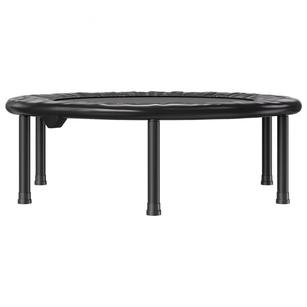 VEVOR Foldable Mini Trampoline, 36 Inch Fitness Rebounder, Max Load 220 lbs Exercise Trampoline, Stable & Quiet Indoor Small Workout Trampoline, Mini Trampoline for Adults Indoor/Garden Workout