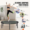 VEVOR Foldable Mini Trampoline, 40 Inch Fitness Rebounder, Max Load 330 lbs Exercise Trampoline, Stable & Quiet Indoor Small Workout Trampoline, Mini Trampoline for Adults Indoor/Garden Workout