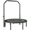 VEVOR Foldable Mini Trampoline, 40 Inch Fitness Rebounder, Max Load 330lbs Exercise Trampoline, Stable & Quiet Trampoline with 4 Level Height Adjustable Foam Handle, for Adults Indoor/Garden Workout