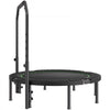 VEVOR Foldable Mini Trampoline, 52 Inch Fitness Rebounder, Max Load 450lbs Exercise Trampoline, Stable & Quiet Trampoline with 4 Level Height Adjustable Foam Handle, for Adults Indoor/Garden Workout