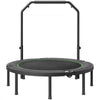 VEVOR Foldable Mini Trampoline, 52 Inch Fitness Rebounder, Max Load 450lbs Exercise Trampoline, Stable & Quiet Trampoline with 4 Level Height Adjustable Foam Handle, for Adults Indoor/Garden Workout