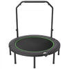 VEVOR Foldable Mini Trampoline, 52 Inch Fitness Rebounder, Max Load 450lbs Exercise Trampoline, Stable & Quiet Trampoline with 4 Level Height Adjustable Foam Handle, for Adults Indoor/Garden Workout