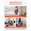VEVOR Wearable Heated Throw Blanket Electric Shawl, Portable Robe Blanket Hoodie for Women, 5 Heating Levels, 3H Auto Shut-Off, Overheat Protection,Winter for Adult Mom Girlfriend,Machine Washable