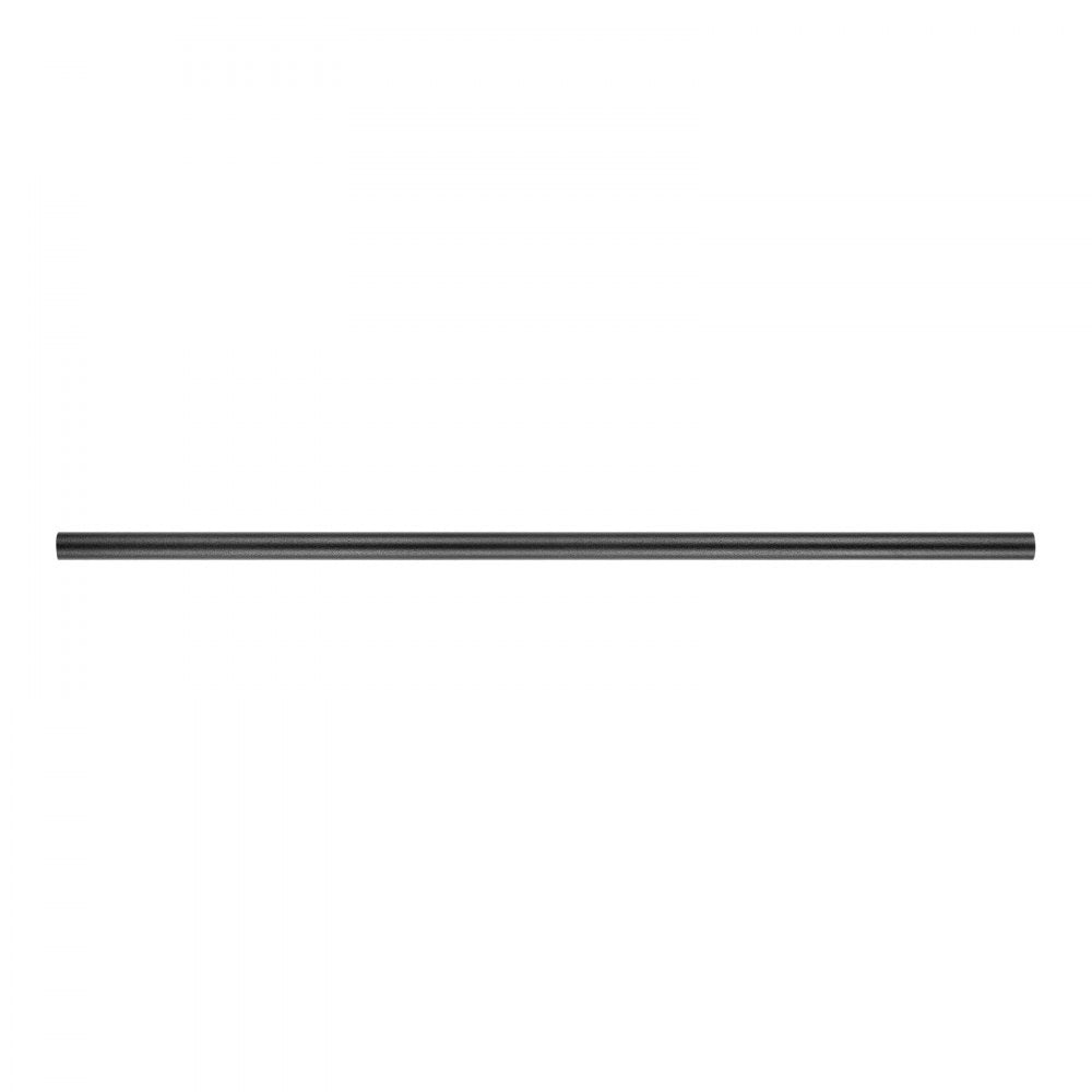 VEVOR 125 Pack Deck Balusters, 26 in Aluminum Railing Spindles, 3/4 in Diameter Hollow Round Metal Decking Stair Balusters with Connectors, Screws, for Deck, Porch & Staircase Railing Fence, Black