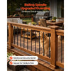 VEVOR 125 Pack Deck Balusters, 36 in Aluminum Railing Spindles, 3/4 in Diameter Hollow Round Metal Decking Stair Balusters with Connectors, Screws, for Deck, Porch & Staircase Railing Fence, Black
