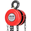 VEVOR Hand Chain Hoist, 1 Ton 2200 lbs Capacity, Manual Chain Block with Upgrade G70 Galvanized Chain, 20 ft Lifting Height, Heavy Duty Pulley Hoist for Garage Warehouse Automotive Machinery, Red