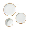 VEVOR Dinnerware Set, Service for 4 (12 PCS), Round Plates and Bowls Sets, Scratch Resistant Ceramic Dinner Ware, Dishwasher and Microwave Suitable Kitchen Dish, for Dessert Salad Soup Pasta, White