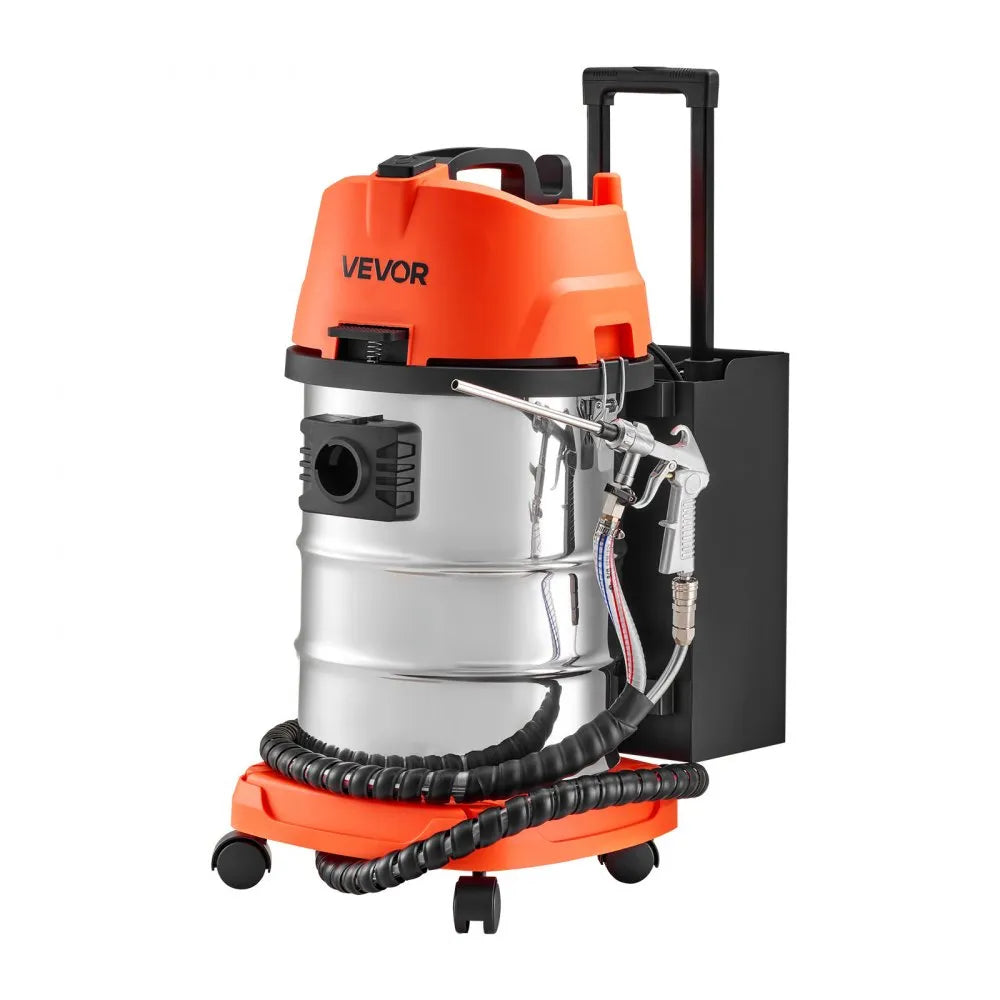 VEVOR Walnut Blaster Kit for Carbon Cleaning, 1200W Sand Blaster with Built-in Vacuum, Extension Nozzle Sandblaster Gun, and 5.5lbs Walnut Shell for Engine Intake Valve Cleaning - 30L