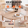 VEVOR Plastic Table Cover, 42 x 42 Inch 2.0 mm Thick Clear Table Protector, Round PVC Desk Mat, Waterproof & Easy Cleaning Desk Pad Tablecloth, for Office Dresser Dining Room Table Night Stand