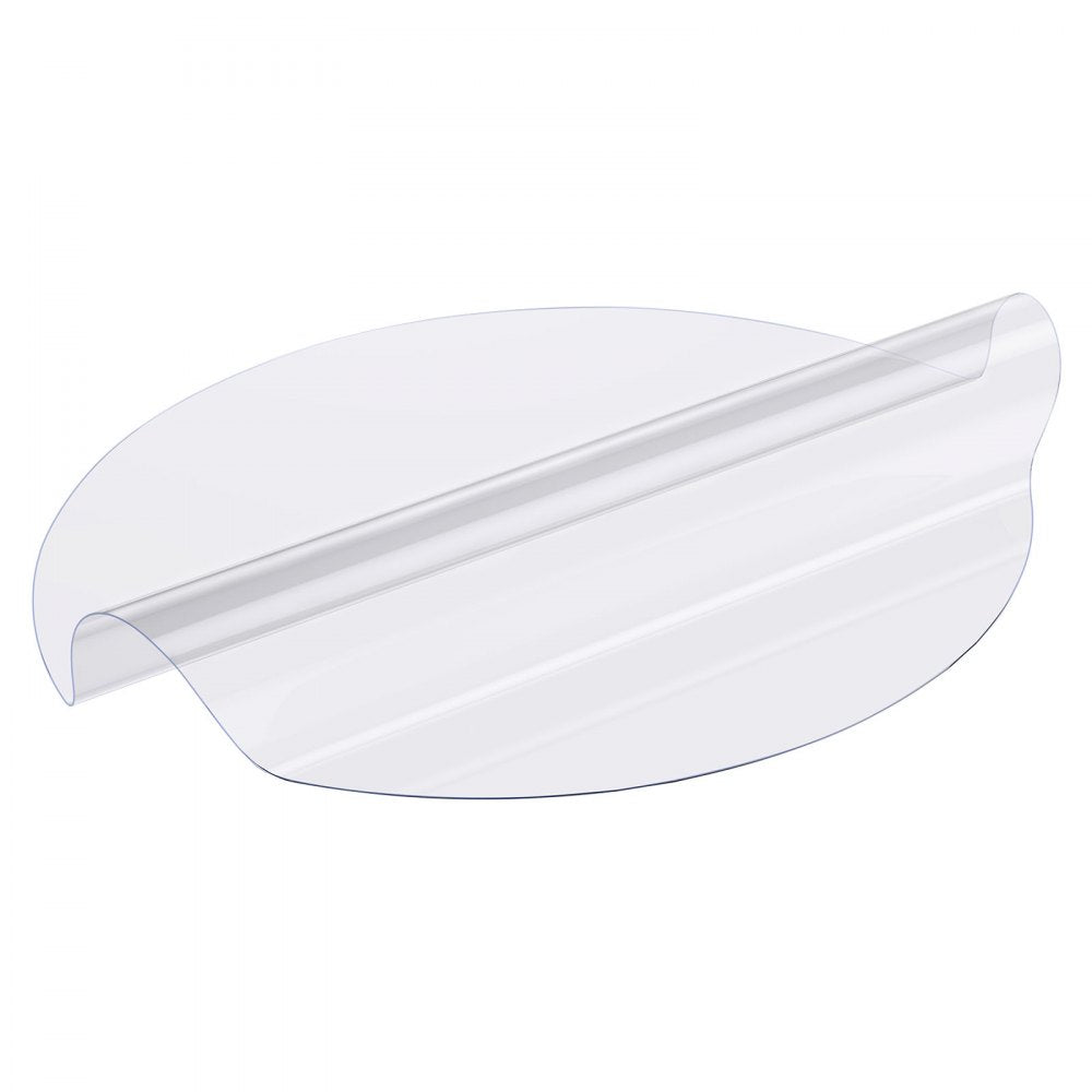 VEVOR Plastic Table Cover, 42 x 42 Inch 2.0 mm Thick Clear Table Protector, Round PVC Desk Mat, Waterproof & Easy Cleaning Desk Pad Tablecloth, for Office Dresser Dining Room Table Night Stand