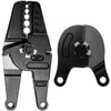 VEVOR Bench Swager Tool 24\" Wire Rope Swaging Tool with Crimper Cable Bolt Cutter Head Bench Crimper 1/16\"-3/16\" Aluminum/Copper Sleeves Bench Cable Alloy Steel Crimper Swager for1/2\" Wire Rope Fe