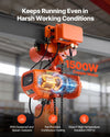 1500W copper motor, IP55 rating, forced cooling, Class F insulation (infographic)