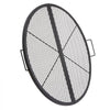 VEVOR X-Marks Fire Pit Grill Grate, Foldable Round Cooking Grate, Heavy Duty Steel Campfire BBQ Grill Grid with Handle and Support X Wire, Portable Camping Cookware for Outside Party, 36 Inch Black