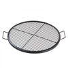 VEVOR X-Marks Fire Pit Grill Grate, Round Cooking Grate, Heavy Duty Steel Campfire BBQ Grill Grid with Handle and Support X Wire, Portable Camping Cookware for Outside Party & Gathering, 30 Inch Black