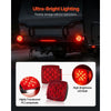 VEVOR Trailer Lights, 12V LED Trailer Tail Lights Kit with Stop Brake Turn Tail License Plate Clearance Lamp, Waterproof Tow Lighting Kit with Wiring Harness for Boat Truck Camper RV Snowmobile Bus