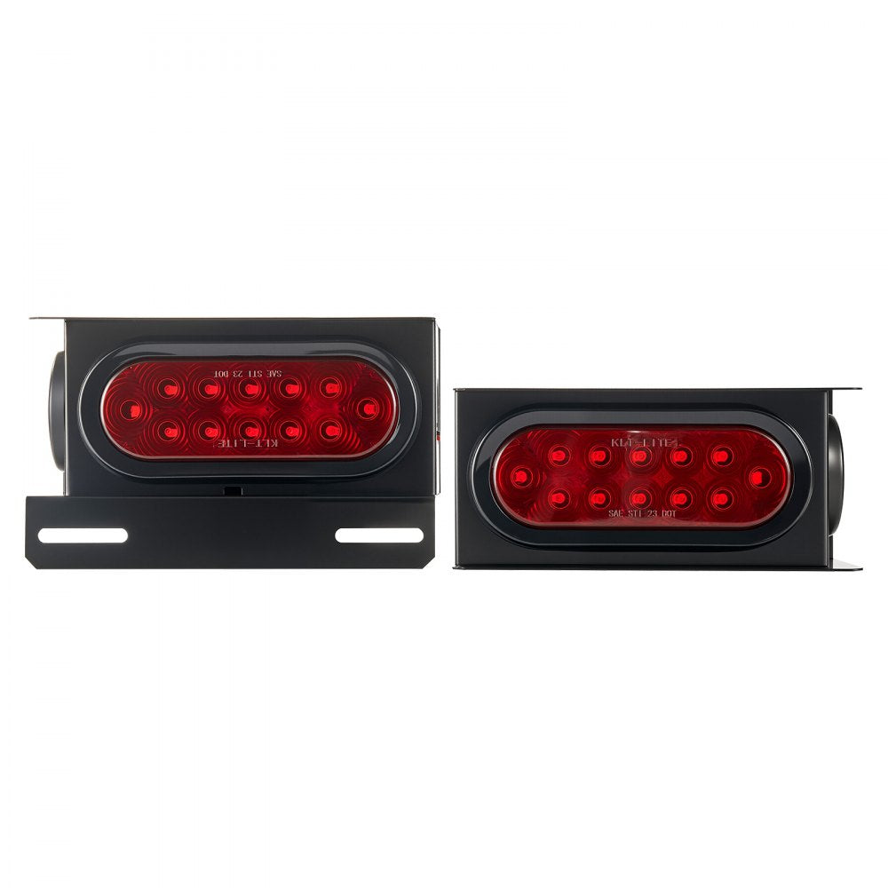 VEVOR Trailer Lights, 10-30V LED Trailer Tail Lights Kit with Stop Brake Turn Tail Clearance (Side) Lamp, Left and Right Waterproof Tow Lighting Kit for Boat Truck Camper RV Snowmobile Bus Caravan