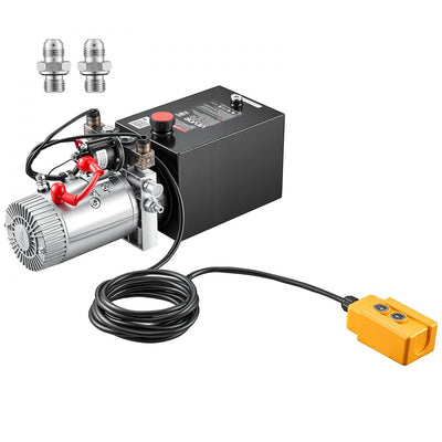 Vevor Hydraulic Pump 6 Quart Double Acting Trailer Power Unit New