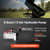 VEVOR 8 Quart Hydraulic Pump, Single Acting Hydraulic Power Unit, 3200 PSI Max Relief Pressure, 0.91 GPM Flow Rate, DC12V 1.6KW Power Unit for Dump Trailer Car Lifting (Horizontal Installation)