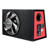 VEVOR Subwoofer Bass Package, 12 in, 245W RMS, Complete Car Audio Subwoofer and Amp Package, with Loaded Enclosure, Built-in Amplifier, and Wiring Kit, Slim Trapezoid , Compact for Car Audio Systems