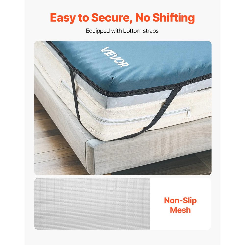 VEVOR Hospital Bed Mattress, 300 lbs Load, Long Term Care Pressure Redistribution Medical-Grade Dual Layer Foam Mattress, Waterproof for Bedsore Treatment Nursing Homes and Home Care, 34 x 76 x 3.5 in