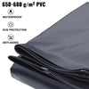 VEVOR Pool Safety Cover Fits 10.5x18.6ft Rectangle Inground Pools, Safety Pool Cover with Drainage Holes, Mesh Pool Cover for Swimming Pool, PVC Winter Safety Cover, Dark Grey