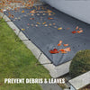VEVOR Pool Safety Cover Fits 10.5x18.6ft Rectangle Inground Pools, Safety Pool Cover with Drainage Holes, Mesh Pool Cover for Swimming Pool, PVC Winter Safety Cover, Dark Grey