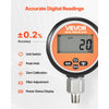VEVOR Digital Hydraulic Pressure Gauge, 0-10000 PSI (0-700 Bar) Hydraulic Pressure Sensor, Manometer Tester with 1/4 inch NPT Base Entry for Excavator Construction Machinery, Stainless Steel Housing