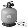 VEVOR Sand Filter, 24-Inch, 65 GPM Above Inground Swimming Pool Sand Filter System, with 7-Way Multi-Port Valve, Backwash, Rinse, Recirculate, Waste, Winter, Closed Modes, for Above In Ground Pools