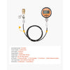 VEVOR Digital Hydraulic Pressure Test Coupling Kit, 10000 PSI Pressure Gauge Manometer Tester with 1 Gauge, 1 Test Coupling, 1 Quick-Release Coupler, and 1 Hose for Excavator Construction Machinery